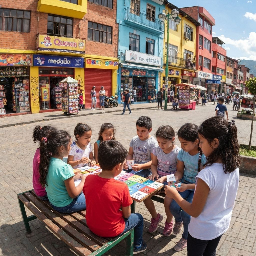 Children learning English in Medellín